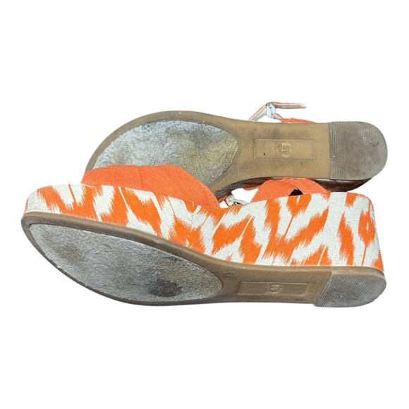 Route 66 women's Orange Wedge Sandals size 7.5 - Picture 5 of 6